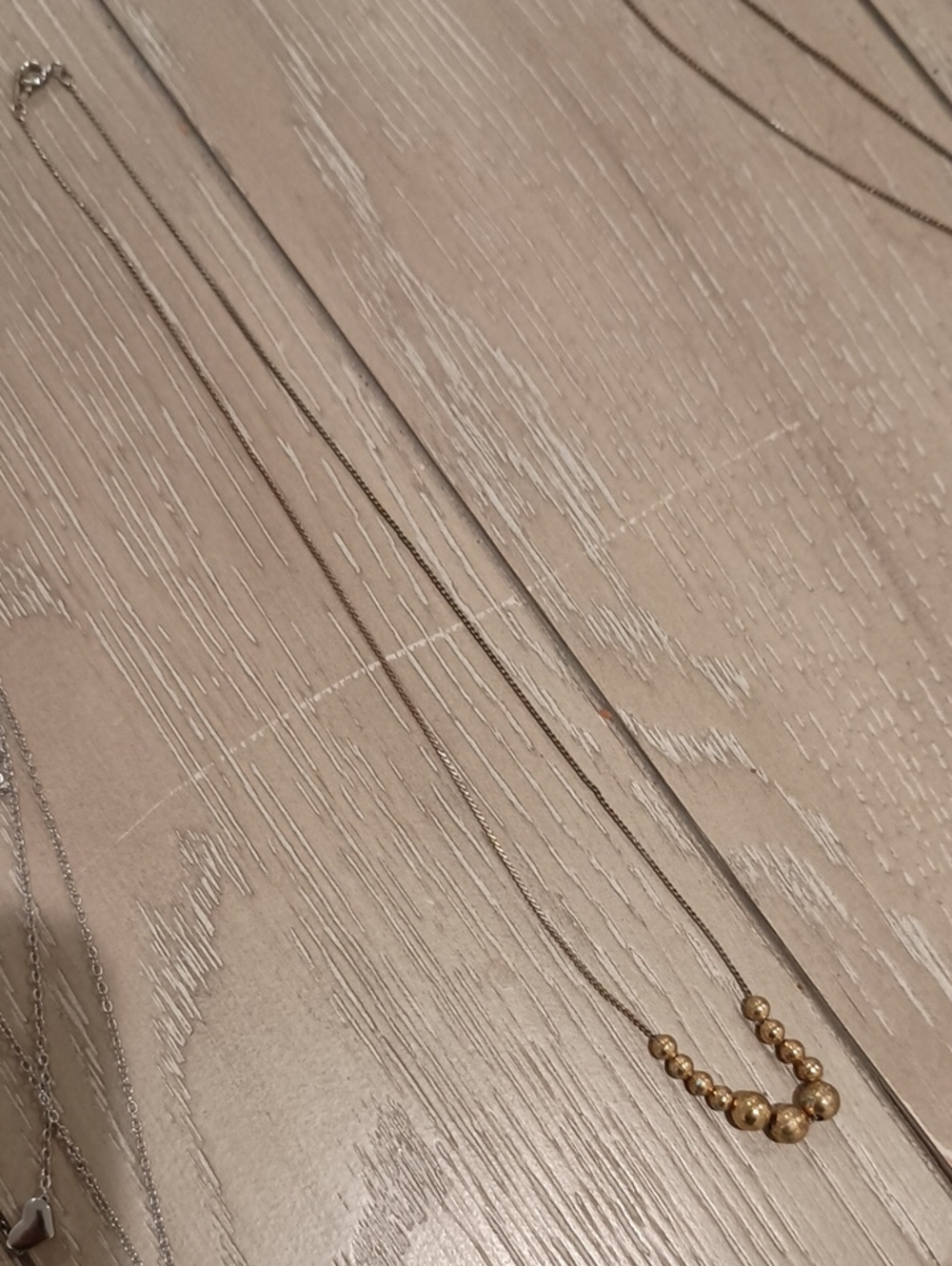 Vintage Gold Beads Short Necklace